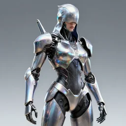 highly detailed award winning artwork of a cybernetic assassin, intricate iridescent armor, unreal engine hd raytracing, fantasy portrait by greg rutkowski and wlop and makoto shinkai