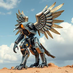 bismuth robotic mech raven sent from god