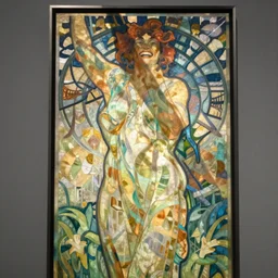 happiness art by mucha and hingre.