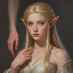beautiful elven princess, accurate anatomy, only two hands, highly detailed, digital painting, artstation, concept art, smooth, sharp focus, illustration, Unreal Engine 5, 8K, art by Ross Tran and Michael Whelan and greg rutkowski and edgar maxence