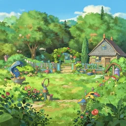 a creole garden from reunion island by makoto shinkai, trending on artstation