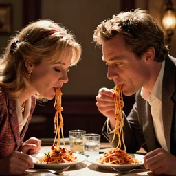 owen wilson and luke wilson, slurping spaghetti like lady and the tramp movie, cinematic