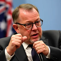 australian ex - prime minister scott morrison slam dunking on anthony albanese