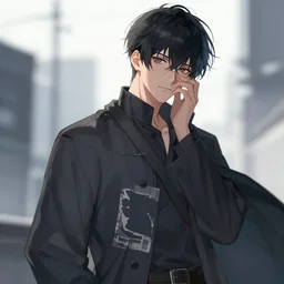 detailed beautiful cool male character art, concept art, depth of field, on amino, by sakimichan patreon, wlop, weibo, bcy. net, colorhub. me high quality art on artstation.