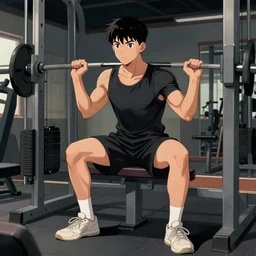 1 9 5 0 s rebel teen male at the gym art by wes hempel