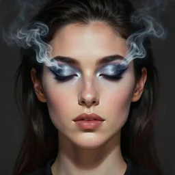 close up sci - fi ari shaffir with smoke eyes, lsd, elegant, highly detailed, centered, digital painting, concept art, smooth, sharp focus, illustration, artgerm, tomasz alen kopera, peter mohrbacher, donato giancola, joseph christian leyendecker, wlop, frank frazetta