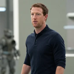 epic movie still of mark zuckerberg in blade runner 2 0 4 9