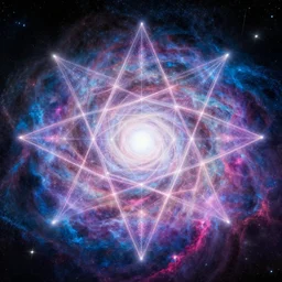 celestial epic vibrant cinematic fantasy space image of a sparkling ethereal tie dye sacred geometry cosmic universe, celestial cosmos, nasa photos, artstation