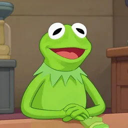 A still of Kermit the Frog on Rick & Morty