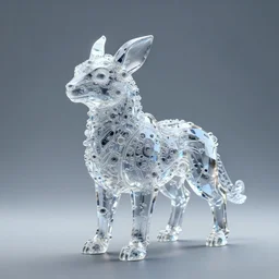 cyber crystal animal : by michal karcz, guillermo del toro :, dynamic, particulate, intricate, elegant, highly detailed, centered, artstation, smooth, sharp focus, octane render