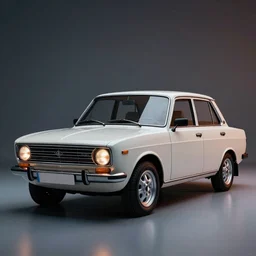 an aboned car Lada 1300, cinematic color grading , unreal engine, hyperrealistic, dynamic lighting, highly detailed, studio light