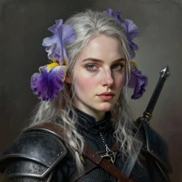 portrait painting iris von everec, eva green, the witcher, artstation, detailed