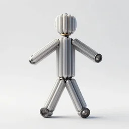 gas tubes arranged in the shape of a stickman