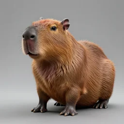 capybara head on a human body 4k resolution, 8k resolution, HD Quality, highly detailed, very detailed, detailed, studio quality lighting, digital art, trending on Artstation