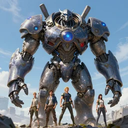 giant cyborg, pacifico rim style, highly detailed, artstation, art by vladimir motsar and emika lightweaver and nicholas cort and paul pepera