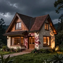 a house!!!!!!! made out of well - marbled ribeye steak!!