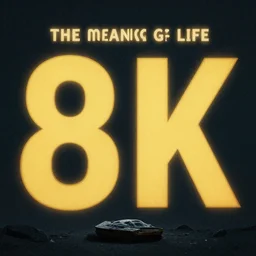the meaning of life, realistic, 8k