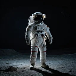 A lonely astronaut, photo, cinematic lighting
