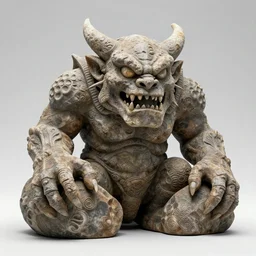 photo of a stone made of petrified evil trolls, gorgeous detail 8 k wide view