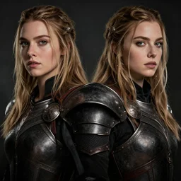 symmetrical portrait, AnnaSophia Robb as a D&D paladin, dramatic lighting, cinematic, establishing shot, high detail, photo realistic, cinematic lighting, post processed, 8k, concept art, artstation, matte painting, in the style of eddie mendoza, raphael lacoste, alex ross