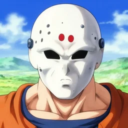 jason voorhees!!! big face close up concept art as a dragon ball character, beautiful landscape, 4 k anime character illustration by akira toriyama, artstation
