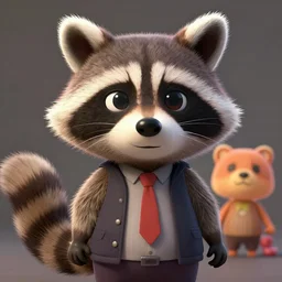 a dramatic illustration portrait of an anthropomorphic raccoon mob boss, by victo ngai, by stephen gammell, by george ault, in the style of animal crossing, artstation