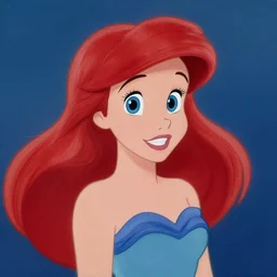 Disney's Ariel portrait, artwork by Sergey Kolesov, arstation,