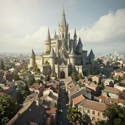 🏰🏘, surreal, artstation, digital art, octano render, detailed