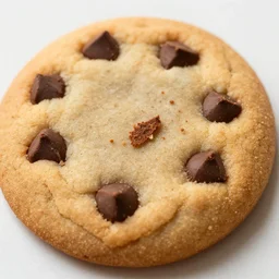 a 5 0 mm macro shot of a chocolate chip cookie with toenail clippings