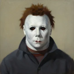 greg rutgowski painting of michael myers