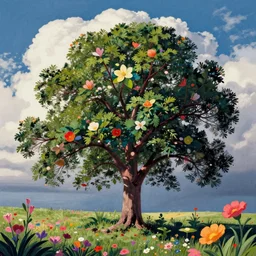 tule tree, white sea cloud, summer morning, very coherent and colorful high contrast, art by! gediminas pranckevicius! geof darrow, pastel color, volumetric lighting, cinematic, floralpunk screen printing woodblock, dark shadows, hard lighting, stippling art