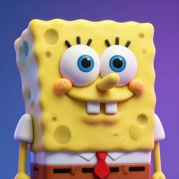 hyperrealistic 3 d rendering, fat smooth cronenberg flesh monster spongebob close up face, action figure, sofubi, studio lighting, colored gels, colored background, xf iq 4, 1 5 0 mp, 5 0 mm, f 1. 4, iso 2 0 0, 1 / 1 6