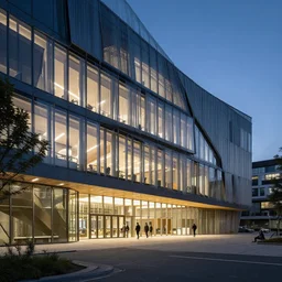 the international university of artificial intelligence, designed by bjarke ingels, award winning, cinematic lighting