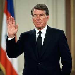 ronald reagan using his kamehameha power on mikhail gorbachev