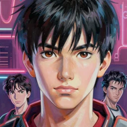 prompt : portrait of neon from valorant soft light painted by james jean and katsuhiro otomo and erik jones, inspired by akira anime, smooth face feature, intricate oil painting, high detail illustration, sharp high detail, manga and anime 1 9 9 9