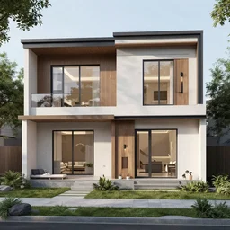 floor plan to a modern contemporary home