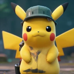 a videogame still of master chief as pikachu, portrait, 4 0 mm lens, shallow depth of field, close up, split lighting, cinematic