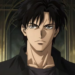 ilya kuvshinov anime illustration of bruce campbell, fine detail, perfect anime face, dramatic lighting, dynamic composition, moody, art deco, cel shading, vivid, stippled lighting, rich texture, yoshinari yoh, alphonse mucha, takashi murakami, ( ( ( colorful ) ) ), eguchi