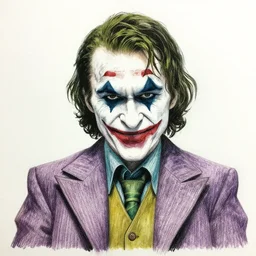 mark sheppard as joker in batman begins, doodle, pencil art