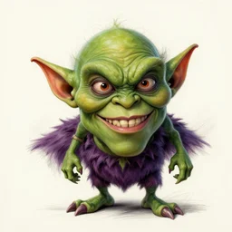a well designed portrait of the green goblin, detailed, realistic, sketch style, artstation, greg rutkowski, 8 k resolution.