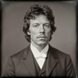 Mick Jagger, Daguerreotype, classical portrait, 1849