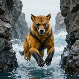 moses as a wolverine parting the seas