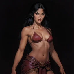 manananggal, filipino vampire, strong line, deep color, beautiful! coherent! by frank frazetta, high contrast