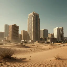 deserted _ city _ buildings, _ cyperpunk