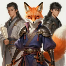 a detailed portrait of an anime fox wizard, by victo ngai and justin gerard, digital art, realistic painting, very detailed, fantasy, dnd, character design, trending on artstation