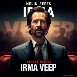 keanu reeves in irma veep, movie poster,