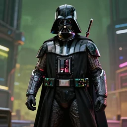 darth vader with augmentations cyberpunk 2 0 7 7