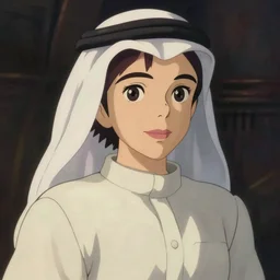 Arab woman by Hayao Miyazaki