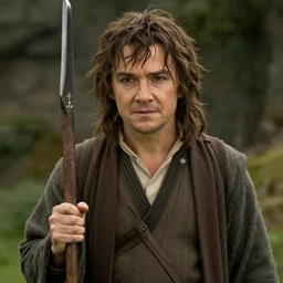 Aaron Paul as a hobbit, still from Lord of the Rings