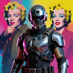 cyber cyborg ninja mask helmet metal gear solid artic suit swat commando andy warhol style, aesthetic octane render, 8 k hd resolution, by ilya kuvshinov and cushart krentz and gilleard james, behance hd by jesper ejsing, by rhads, makoto shinkai and lois van baarle, ilya kuvshinov, rossdraws global illumination colorful background